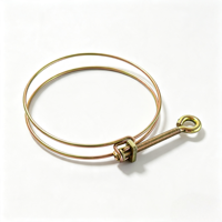 Collier de serrage réglable en acier inoxydable de 110 mm avec poignée en métal pour applications robustes, tailles personnalisables
