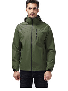 Chaqueta Impermeable y Transpirable con Capucha <span class=keywords><strong>para</strong></span> <span class=keywords><strong>Hombre</strong></span>, Ideal <span class=keywords><strong>para</strong></span> <span class=keywords><strong>Ciclismo</strong></span>, Senderismo y Actividades al Aire Libre - Product Image 2