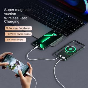 <span class=keywords><strong>Bancos</strong></span> de energía de carga rápida portátiles de fábrica originales de 22,5 W Mini banco de energía inalámbrico magnético portátil para teléfono 13 14 15 - Product Image 6