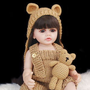 Poupée Bébé Reborn en Silicone de 24 Pouces, Réaliste, avec Grand Corps en Tissu, Poupée Tout-Petit pour Filles, Jouet Mannequin Nouveau-né - Product Image 3