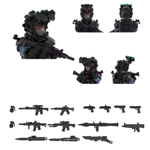 Set <span class=keywords><strong>de</strong></span> Figuras <span class=keywords><strong>de</strong></span> Acción Delta Operation Villon Soldier Red Wolf Weilong Fuerzas Especiales con <span class=keywords><strong>Armas</strong></span> para Niños, Juguetes <span class=keywords><strong>de</strong></span> Construcción - Product Image 6