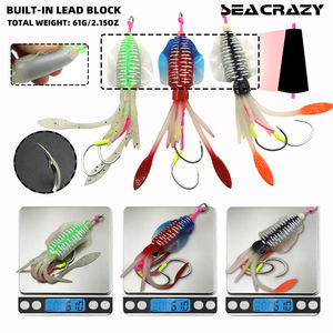 OEM ODM Señuelo Artificial Luminoso/UV <span class=keywords><strong>de</strong></span> 61g, tipo <span class=keywords><strong>Calamar</strong></span> y Faldas <span class=keywords><strong>de</strong></span> Pulpo con Anzuelo, para <span class=keywords><strong>Pesca</strong></span> <span class=keywords><strong>de</strong></span> Atún <span class=keywords><strong>en</strong></span> Río y Lago - Product Image 3
