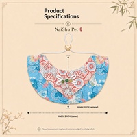 Bavoir pour animaux de compagnie style coréen à motif floral pour chats et chiens, design universel mignon, toutes saisons, serviette anti-salive, collier, écharpe, châle