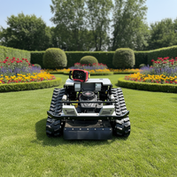 Tondeuse robot tout-terrain télécommandée homologuée CE avec lame à neige pour jardin