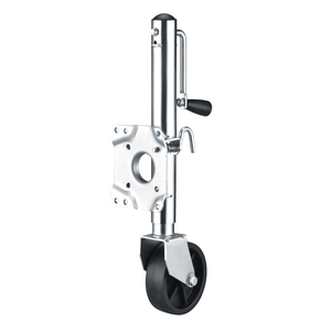 Crics de <span class=keywords><strong>remorque</strong></span>, cric de <span class=keywords><strong>remorque</strong></span> pivotant à <span class=keywords><strong>anneau</strong></span> élastique 1000LBS 10 "ascenseur Zinc Tube intérieur et extérieur côté vent rond Jack résistant à la Corrosion - Product Image 5