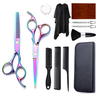 Ensemble de ciseaux de coiffeur de haute qualité ciseaux à cheveux ensemble de ciseaux de salon durables maquillage de beauté ensemble de ciseaux de coiffeur avec logo personnalisé