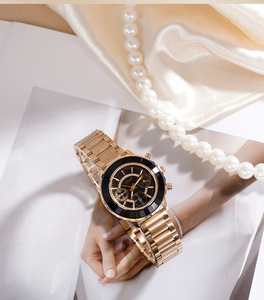 Reloj de Lujo para Mujer de Negocios con Tres Esferas, Correa de Acero, Resistente al Agua, Cuarzo, Estilo Elegante para Navidad - Product Image 2