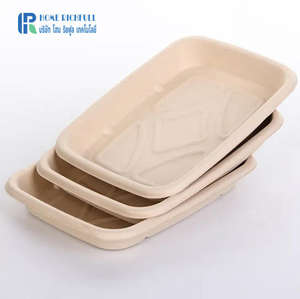 Plato Cuadrado Biodegradable de Bagazo de Caña de Azúcar Ecológico, 750 ml, 1500 ml, 2500 ml, Plato Desechable Biodegradable de Bagazo - Product Image 4