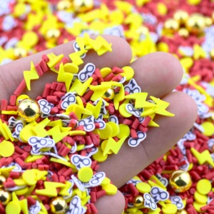 1KG di <span class=keywords><strong>bicchieri</strong></span> per illuminazione in argilla polimerica, granelli di hallow, fette di argilla polimerica, spruzzate per unghie artigianali Slime - Product Image 3