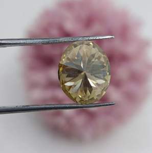 Diamante suelto de moissanita de corte ovalado de Color amarillo vivo cortado a mano de 1.0ct a 20.0ct tamaño certificado Joyería de diamantes hechos a mano sueltos - Product Image 6