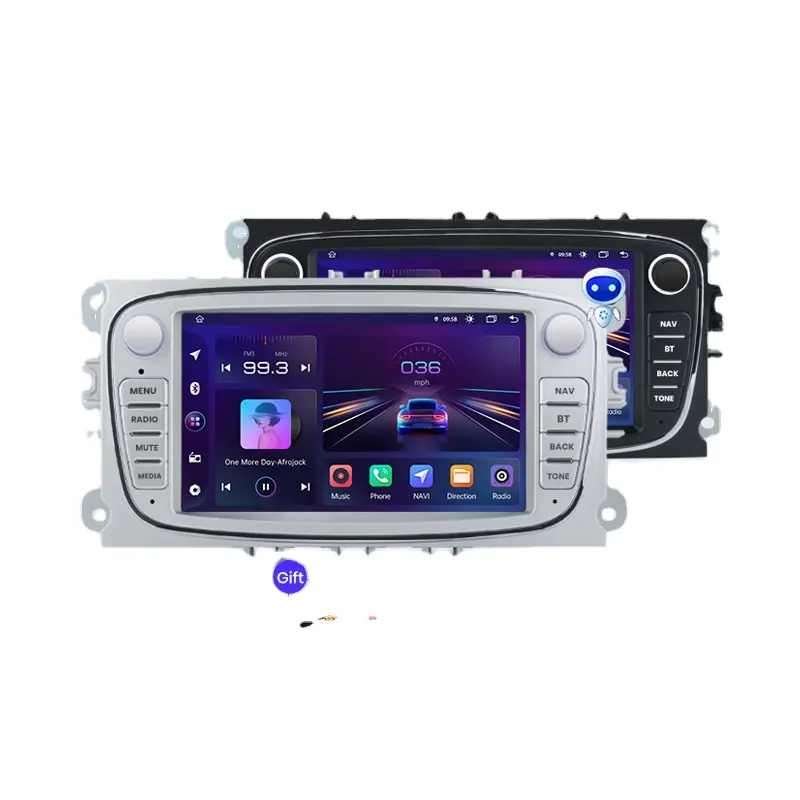 Ab stok Junsun multimedya CarPlay Ford Focus için Android otomobil radyosu GPS s-max Mondeo Galaxy c-max Kuga 7 inç Android 12 radyo