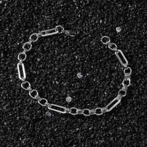 2026 New Hot Selling Popular Design Geometric Chain <b>Bracelet</b> Hiphop Stainless Steel Men's <b>Bracelets</b> Fashion Jewelry Wholesale - Product Image 1