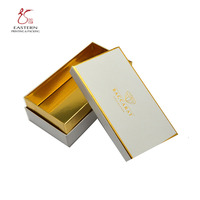 Emballage de boîte à bonbons Halloween chocolat à la truffe haut de gamme boîtes en argent avec couvercle et base Logo en feuille d'or