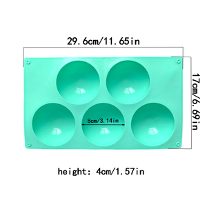 <span class=keywords><strong>Moule</strong></span> à chocolat <span class=keywords><strong>demi</strong></span>-sphère, moules en silicone ronds 3D pour la pâtisserie DIY, pudding, mousse, gâteau, <span class=keywords><strong>moule</strong></span> à bonbons, accessoires de cuisine - Product Image 3