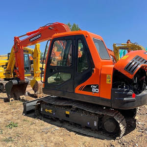 Doosan รถขุดตีนตะขาบขนาดเล็ก8ตัน DX80มือสองพร้อมปั๊มเครื่องยนต์หลักมอเตอร์เกียร์รุ่นที่คล้ายกัน DX60 DX75 DX55 - Product Image 3