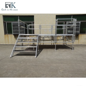 Event Stage Platform <b>Aluminum</b> Stage Concert Stage Wedding Stage With Stairs and Guardrails for Outdoor Indoor - Product Image 6
