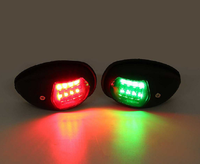Signal lumineux de navigation 12V lumière côté tribord et bâbord vert et rouge led feux de bateau Marine pour bateau Yacht camion remorque Van