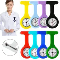 Nurse Silicone Fob Watch, Black Pointer, Pocket Watch
