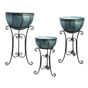 Macetero moderno de interior con soportes - Product Image 1