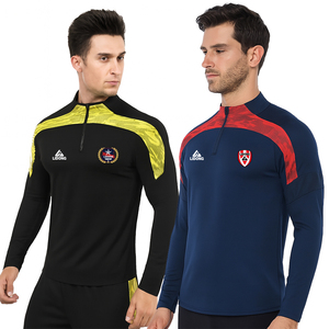 Venta al por mayor deporte chaquetas de manga larga chándal de entrenamiento de fútbol Logotipo de equipo personalizado fútbol uniformes de manga larga chándales de fútbol - Product Image 1