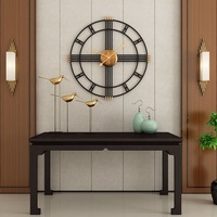 Reloj de Pared Metálico de Marco Abierto de 24 Pulgadas, Estilo Industrial Minimalista, para Decoración de Loft u Oficina