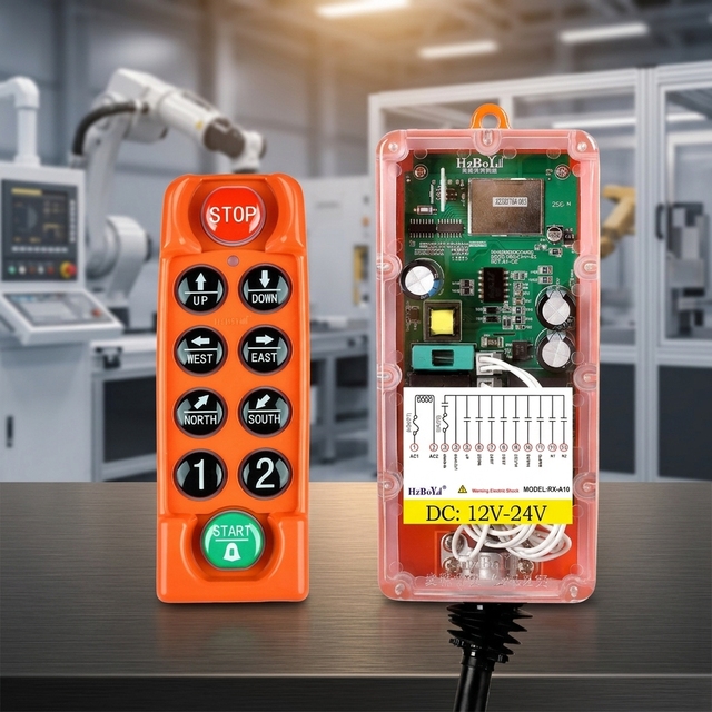 F23-C+Heavy Duty Wireless Crane Remote Control 24V-450V for Harsh Environment Industrial Hoist Truck Engineering Vehicle
