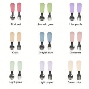 Ensemble de sevrage pour bébé de qualité supérieure, 6 pièces, bol à ventouse en acier inoxydable de qualité alimentaire, tasse, assiette, design moderne écologique et doux - Product Image 5