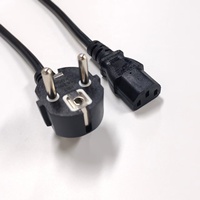 Câble d'alimentation de rallonge avec prise Schuko CEE 7/7 standard européenne 10A/250V vers prise IEC C13 pour ordinateur