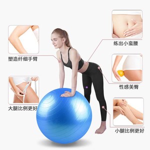 Ballon de yoga 65 cm, épaissi, anti-explosion, pour Pilates, entraînement de yoga, exercices d'équilibre, usage adulte - Product Image 1