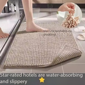 <span class=keywords><strong>Tappetino</strong></span> da Bagno Spesso e Accogliente a Coste, Delicato sulla Pelle, Antiscivolo, Altamente Assorbente, Lavabile, per Uso Domestico e Asciugatura Piedi - Product Image 3
