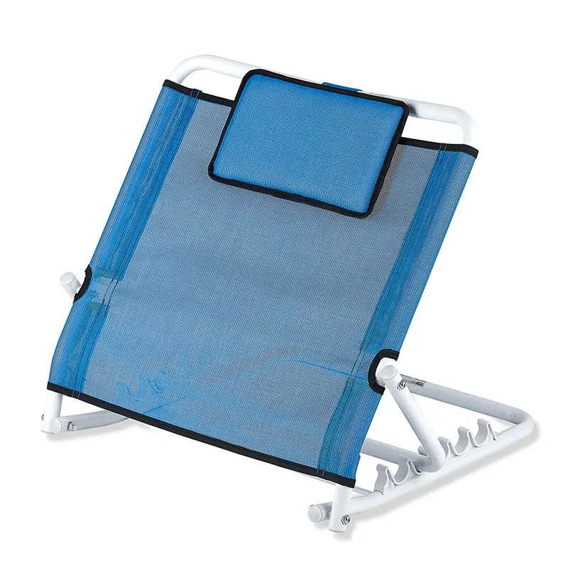 LQX HOPE-respaldo de tela transpirable para cama, soporte de cama plegable portátil, ajustable, con tubos de acero al carbono