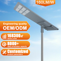 Nouveau modèle de lampadaire solaire LED tout-en-un à haute luminosité pour usage professionnel, IP65, 400W 600W, en alliage d'aluminium, pour routes principales et autoroutes