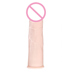 Estensore della manica del pene riutilizzabile, realistico testurizzato del rubinetto del cazzo del corpo-sicuro elastico, giocattoli per adulti per coppie di sesso maschile - Product Image 1