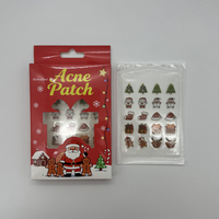 Patchs Hydrocolloïdes aux Herbes pour l'Acné Série Joyeux Noël – Traitement des Boutons et Imperfections – Pour Tous Types de Peau – Emballages Individuels – Vente Chaude