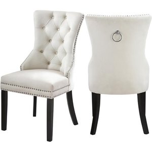 Chaise de salle à manger moderne en velours, mobilier nordique, élégant, moderne rembourré, vente en gros