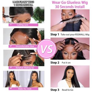 Cabello Brasileño Rizado sin Pegamento, 100% Densidad HD Completo para Peluca para Mujeres Negras - Product Image 5