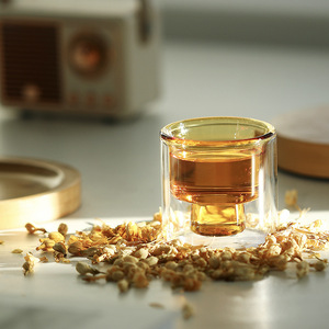 70ml 80ml 90ml alta borosilicato doppia parete su misura succo di colore caffè tè in vetro acqua tazza di vino Whisky <span class=keywords><strong>bicchierini</strong></span> - Product Image 6