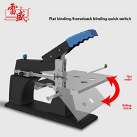 Machine à relier manuelle robuste en métal Leisheng SH-03 A3 pour reliure à plat à économie d'effort