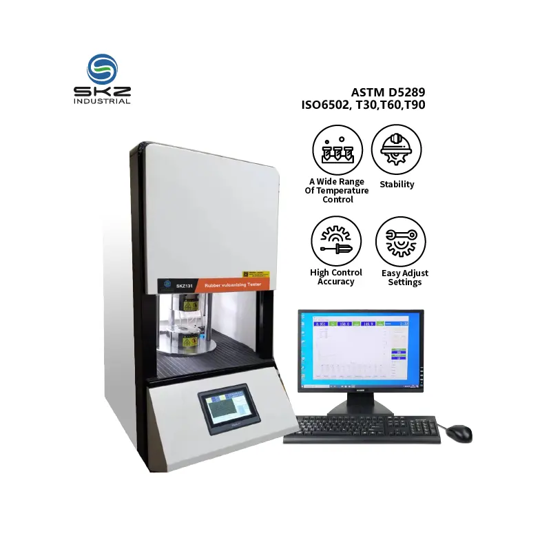 Reómetro rotacional MDR de maquinaria de procesamiento de caucho de Laboratorio Digital SKZ131