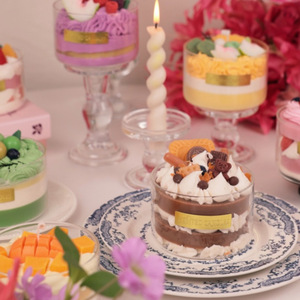 New Arrival Customizable Blueberry Strawberry Cream Soy Wax <strong>Candles</strong> Handmade Scented Dessert Theme for Birthdays Christmas Gift - Product Image 3