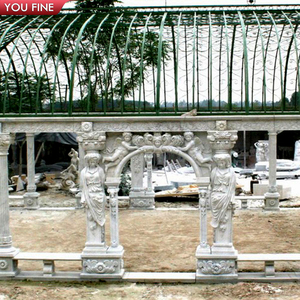 Enchanted Trang Trí Ngoài Trời Sang Trọng Đá Cẩm Thạch Vườn Gazebo - Product Image 5