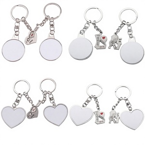 <span class=keywords><strong>Portachiavi</strong></span> a Forma di Cuore in Stile Europeo e Americano per San Valentino, con Trasferimento Termico e Stampa UV, Piccolo Regalo - Product Image 1