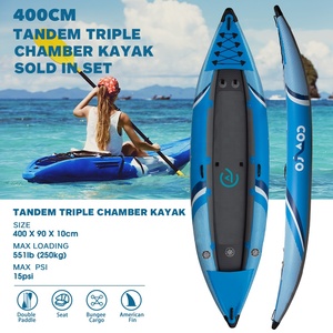 เรือคายัคพองลมแบบ Drop Stitch ขนาด 13 ฟุต สำหรับตกปลาในทะเล 400*90*10 ซม. รุ่น KAYAK 2023 สำหรับผู้ใหญ่ - Product Image 4