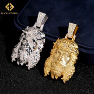 Hot Sale Fashion VVS1 Moissanite Pendant Mens <b>Gold</b> Plated 925 Silver Pendant Ice Out Moissanite Pass Diamond <b>Tester</b> with GRA - Product Image 6
