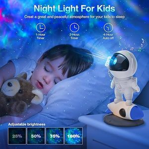 Астронавт, проектор звездного света с Bluetooth пультом и таймером, туманность, потолочный светильник для детей и взрослых, декор комнаты, вечеринка, подарок. - Product Image 5