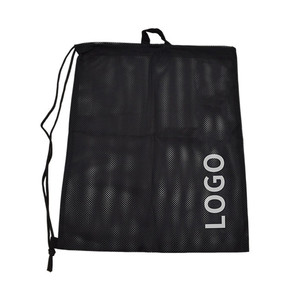 Tùy chỉnh in Kích thước và logo lớn <span class=keywords><strong>Polyester</strong></span> lưới túi với dây rút cho đồ chơi ngoài trời - Product Image 6