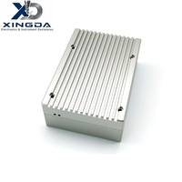 Boîtier en aluminium avec ailettes de refroidissement, boîtier en alliage d'aluminium pour module électronique de driver de puissance, fabrication sur mesure