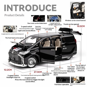 Coche <span class=keywords><strong>de</strong></span> juguete Alpha Car Model <span class=keywords><strong>de</strong></span> aleación fundida a presión, escala 1:18, eléctrico con retroceso, CZ CZ-C8032 Starlight, puertas que se abren, efectos <span class=keywords><strong>de</strong></span> luz y sonido, juguete para niños - Product Image 2