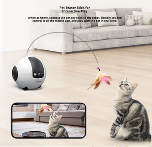 Robot de soin des animaux de compagnie - Robot intelligent pour se déplacer dans la maison pour chats et chiens - Caméra haute définition 4MP - Product Image 2