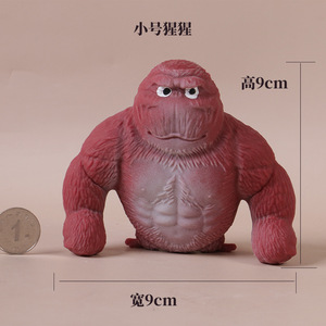 Juguete de Mono para Apretar, Nuevo Lanzamiento, Divertido, de Plástico Suave, Animal para Apretar, Gorila Antiestrés, Juguete de Mono para Apretar y Estirar - Product Image 2